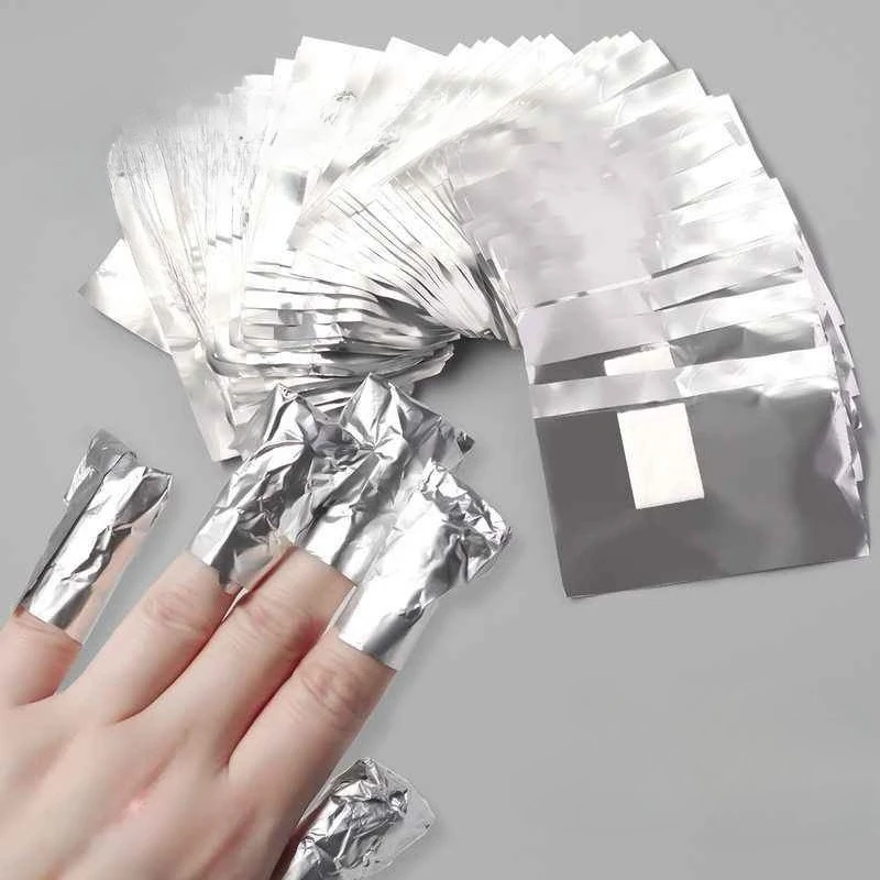 Nail Foil Transfer - 100 pz Rimozione Involucri per unghie