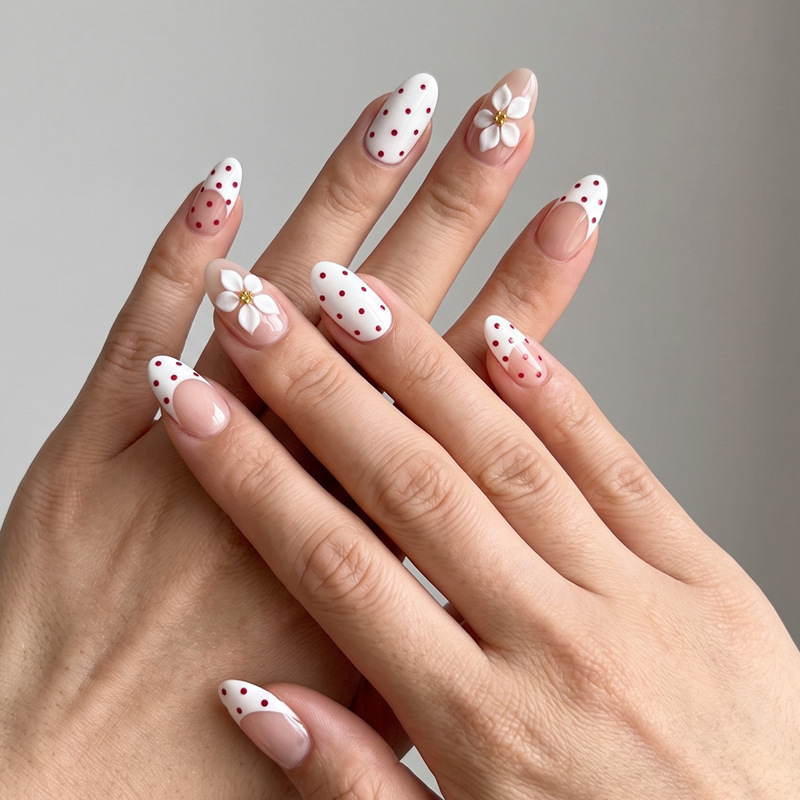 Nail Art Red Wine - Unghie Finte Press-On Bestseller per Nail
