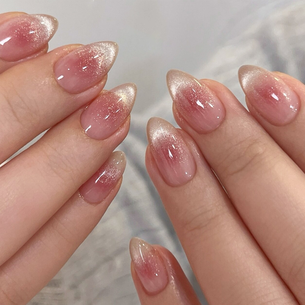 Nail Art Fake Nails - 24 pezzi di unghie finte corte