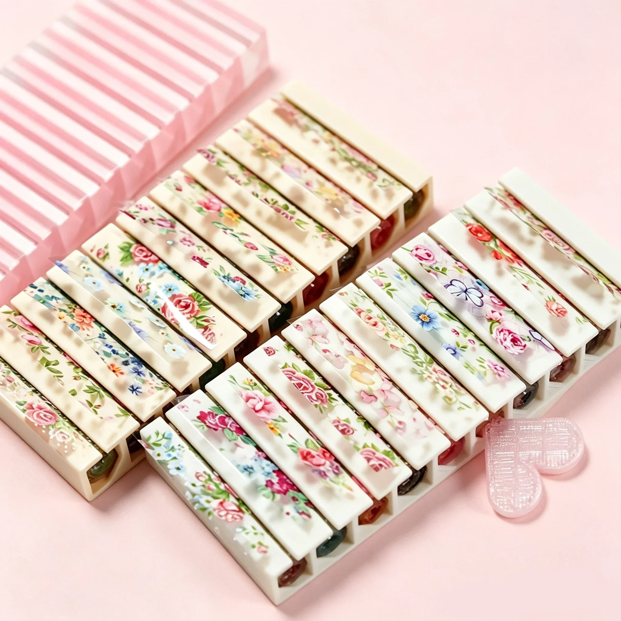 Nail Foil Transfer - Scatola Portatile a 10 Scomparti per