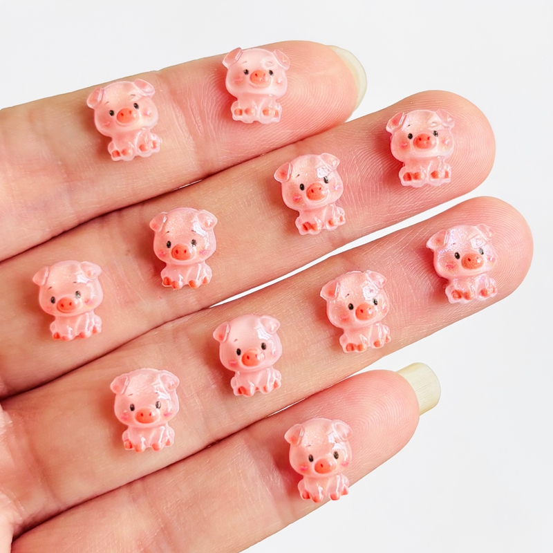 Nail Art Vintage - 60 pezzi di mini porcini in