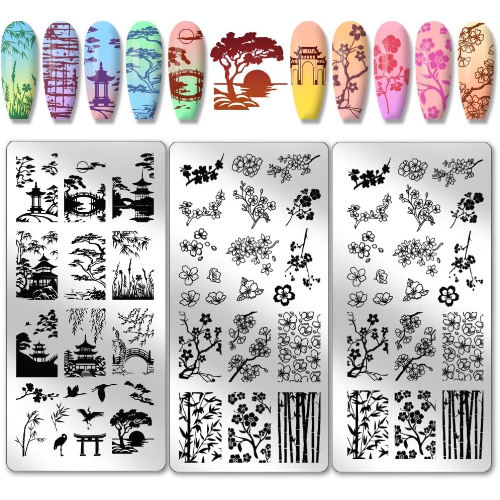 Nail Art Vintage - 3 pezzi modelli classici di nail