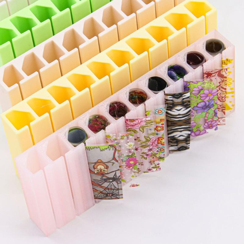 Nail Foil Transfer - 1 Set Scatola Porta Fogli per