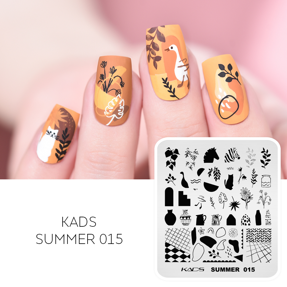 Nail Art Zebra - KADS Summer 015 piatti per Nail