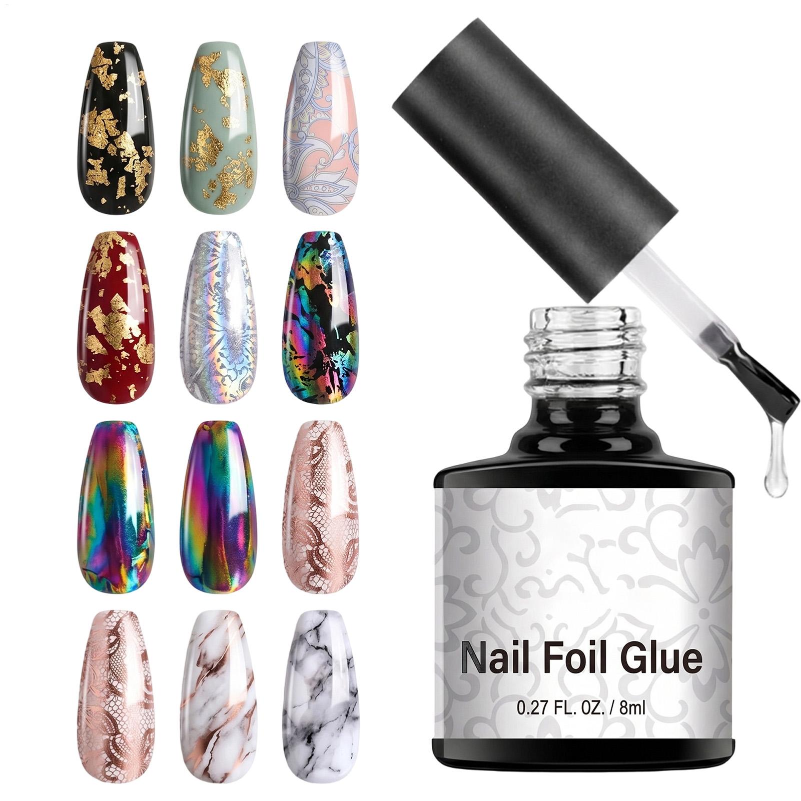 Nail Foil Transfer - Colla per lamina per unghie 8ml,