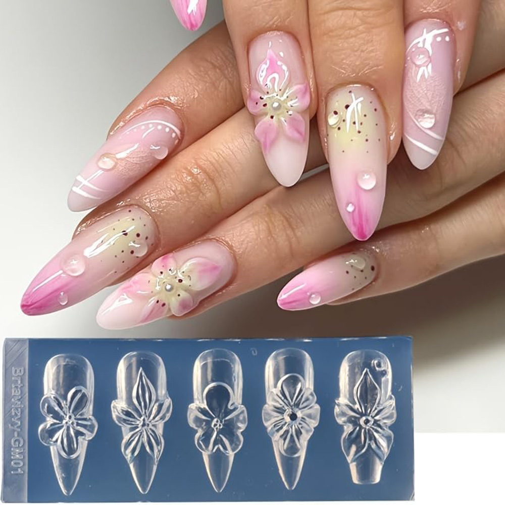Nail Art Vintage - Stampi in Silicone 3D per Nail