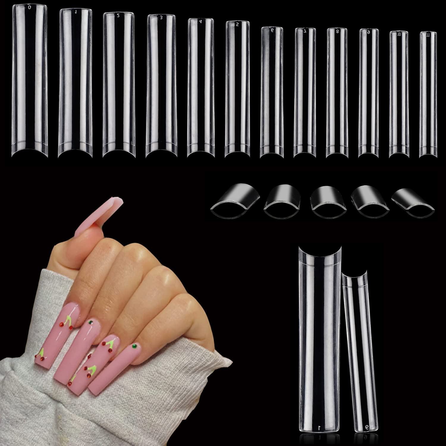 100 pz/scatola XXL Punte Per U - Nail Art Xxl recensione e prezzo