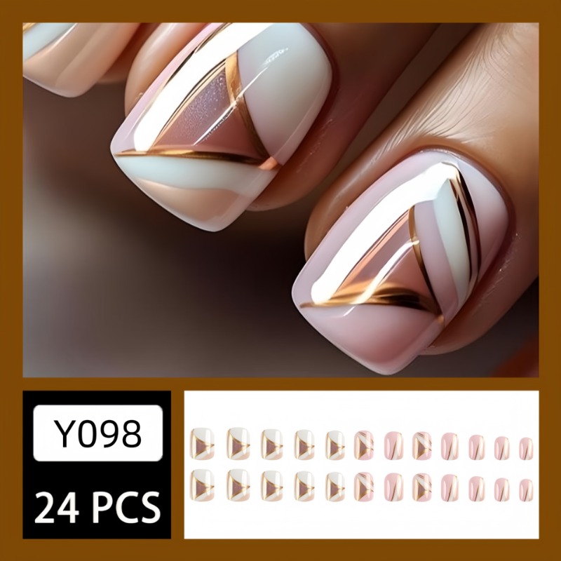 24 pezzi/set carino dolce cort - Press On Nail Set recensione e prezzo