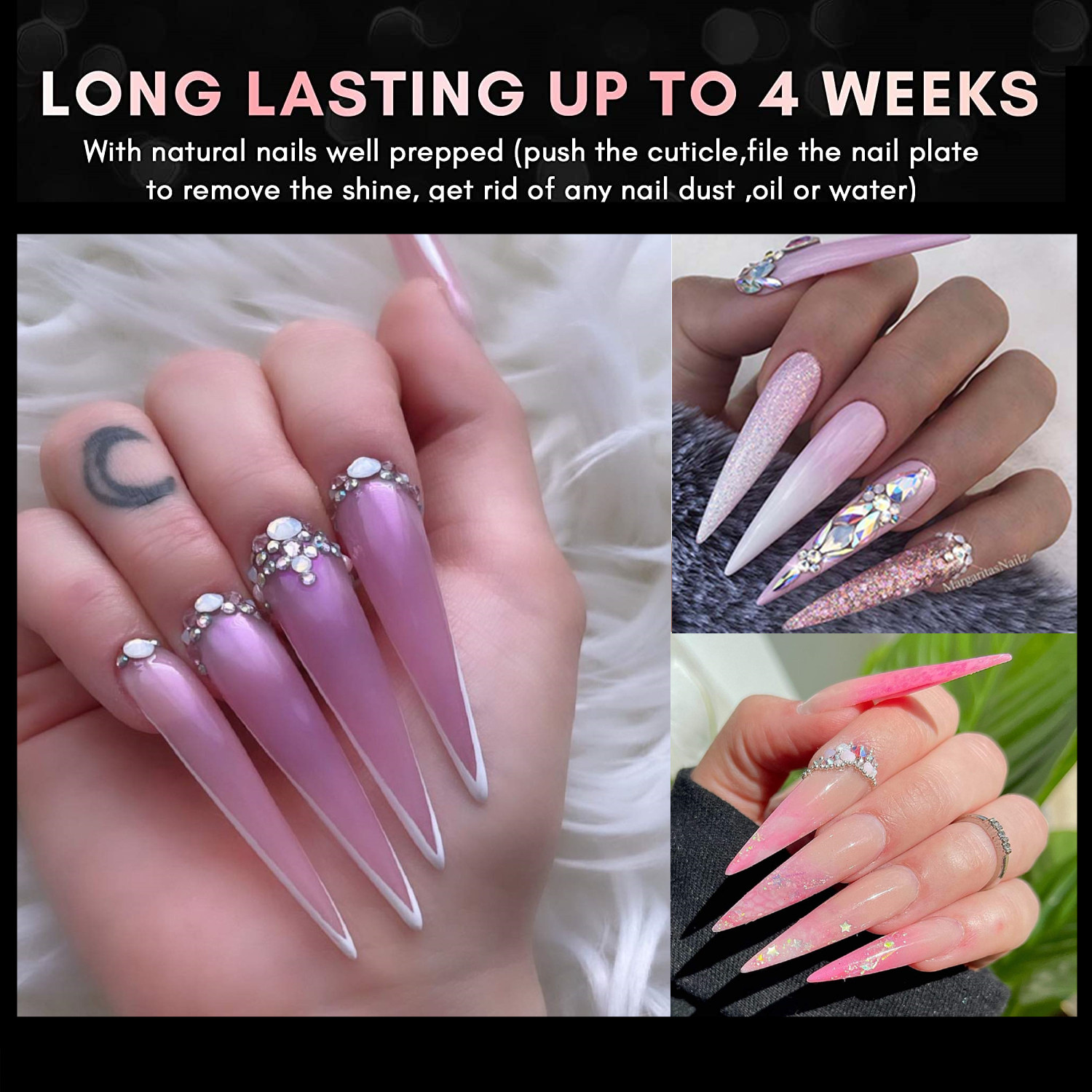 XXL Stiletto unghie finte-mezz - Nail Art Xxl recensione e prezzo