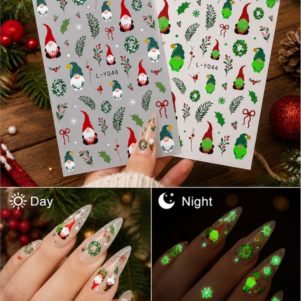 2 Pezzi Adesivi per Unghie Nat - Nail Art Xmas Design recensione e prezzo