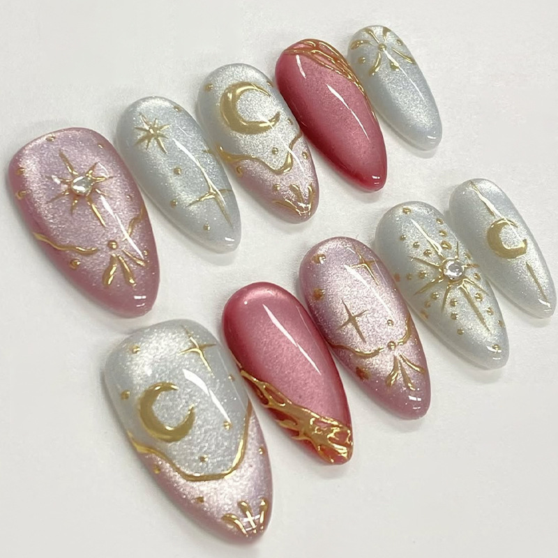 Set di 24 Unghie Finte Blu a M - Nail Art Quirky recensione e prezzo
