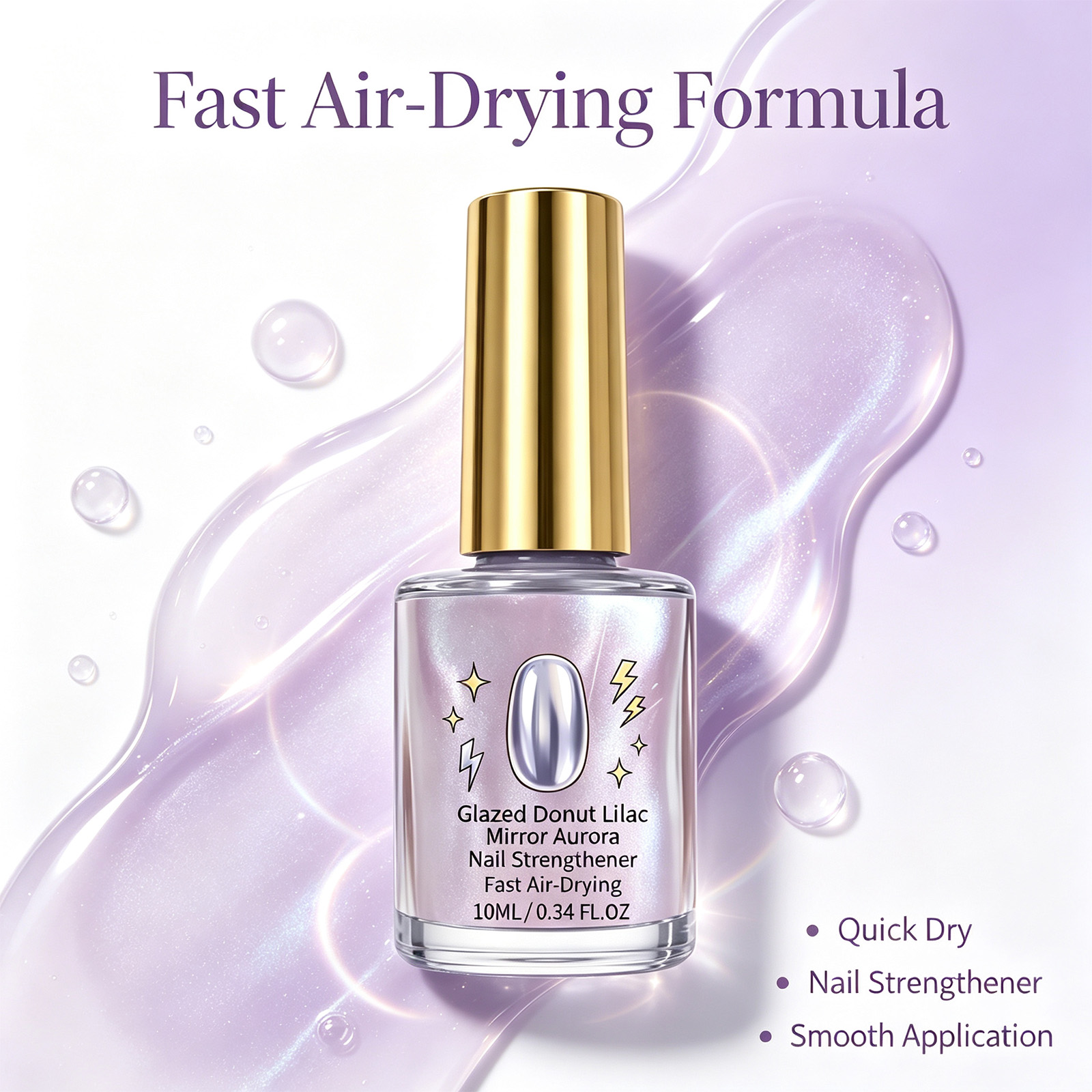 Smalto per unghie color lilla, - Nail Art Lilac recensione e prezzo