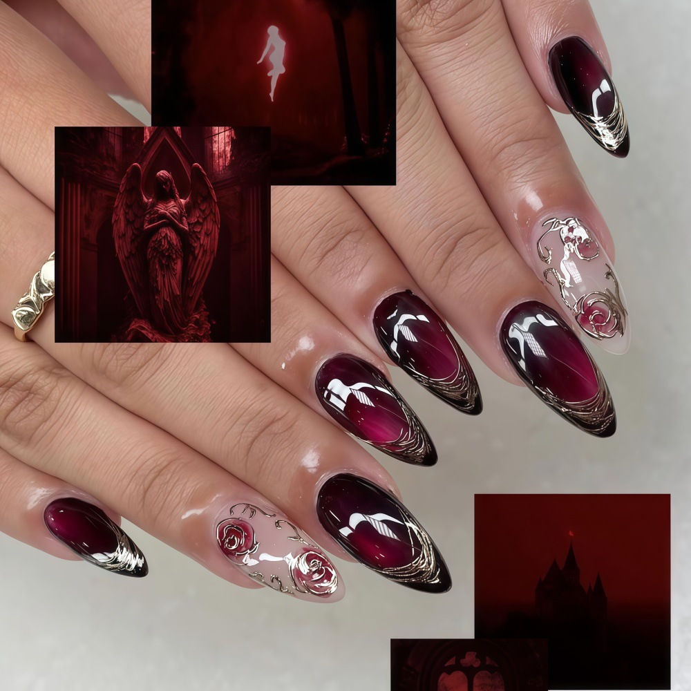 Unghie finte 3D per donne raga - Press On Nail Set recensione e prezzo
