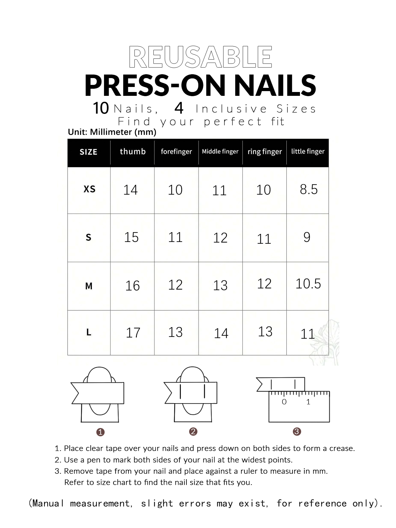 Set da 10 pezzi di unghie fint - Press On Nail Set recensione e prezzo