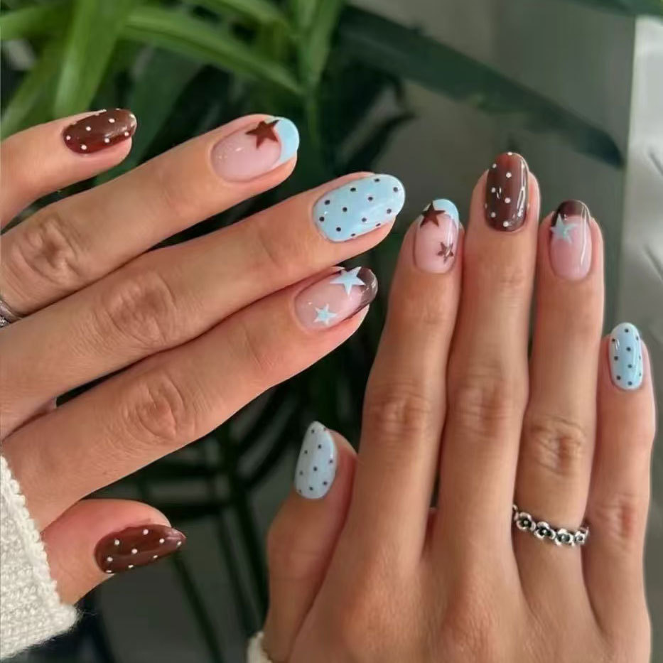 24 pezzi di unghie finte a pre - Nail Art Oval recensione e prezzo