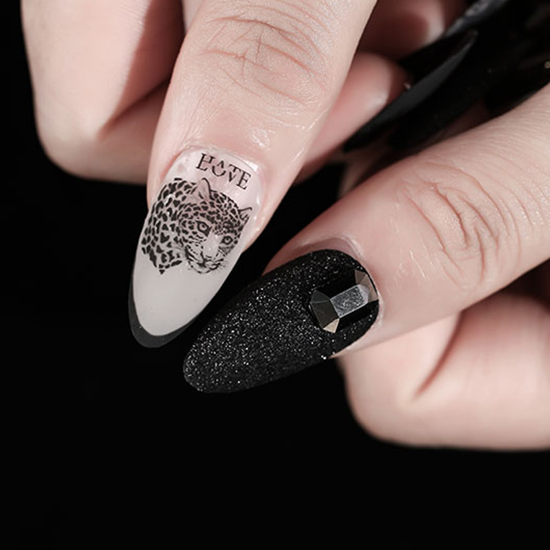 1 foglio Lion Zebra Nail Stick - Nail Art Zebra recensione e prezzo