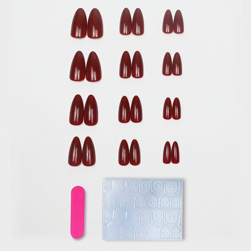 Nuove 24 unghie finte rosso vi - Nail Art Red Wine recensione e prezzo