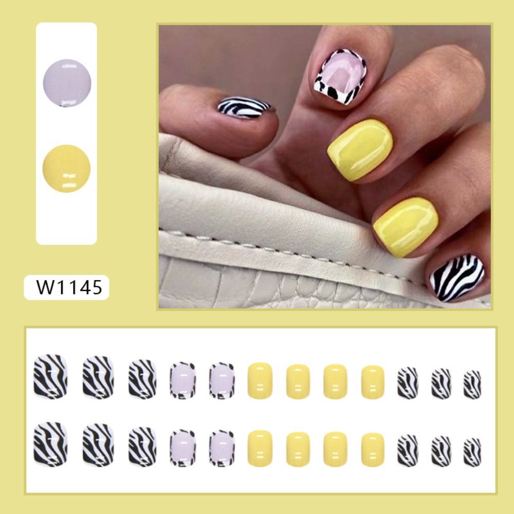 Nuove unghie finte rotonde cor - Nail Art Zebra recensione e prezzo