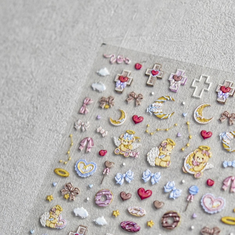 Simpatico orso angelo cartone  - Nail Art Vintage recensione e prezzo