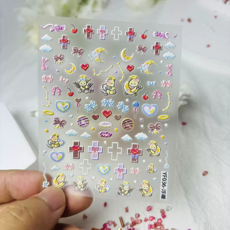 Simpatico orso angelo cartone  - Nail Art Vintage recensione e prezzo
