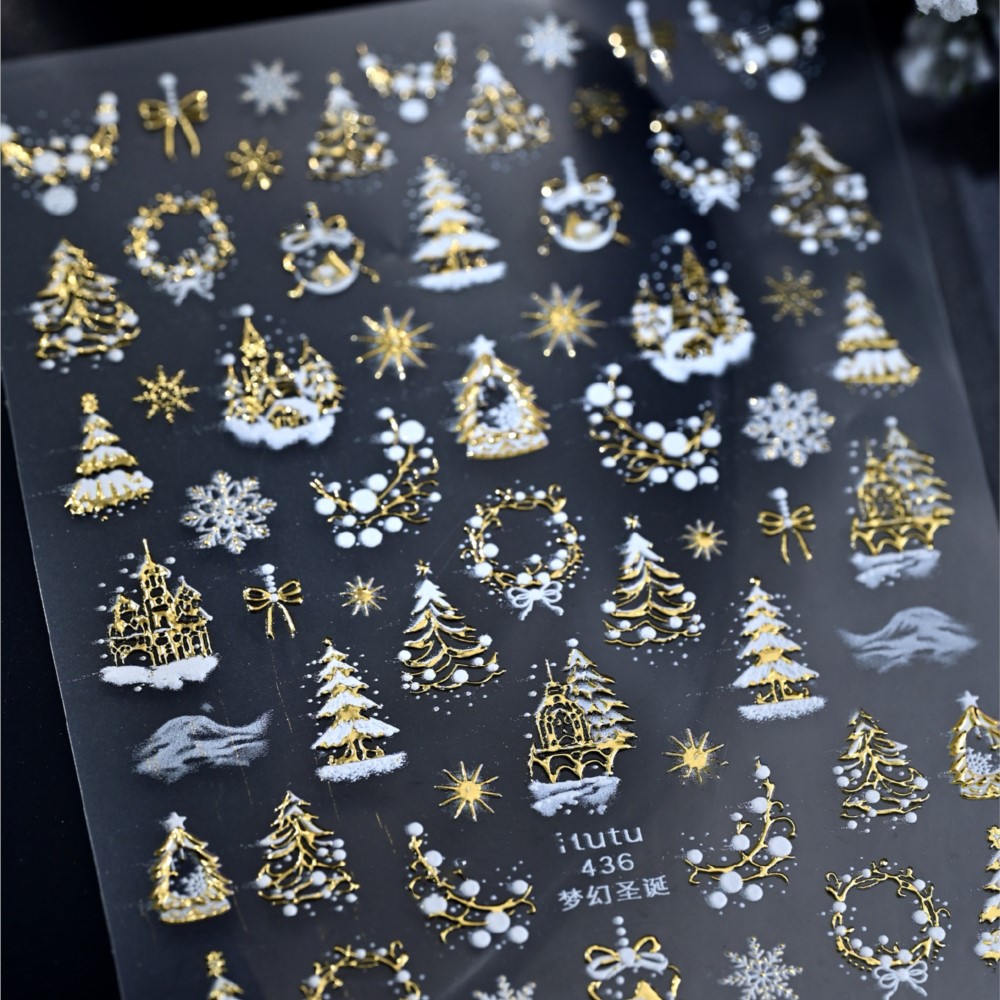 5D in rilievo Castello d'oro/G - Nail Art Xmas Design recensione e prezzo