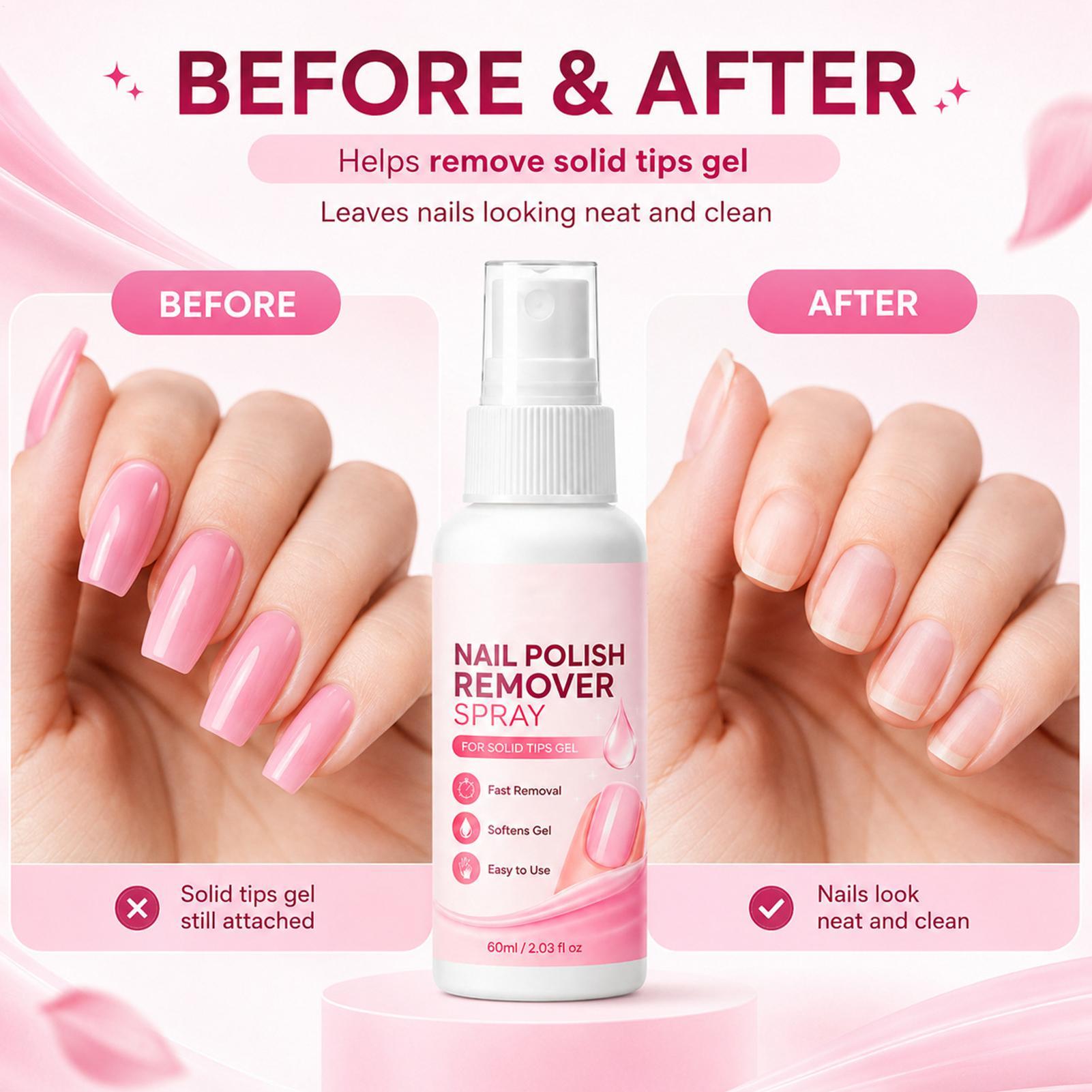 Spray Rimuovi Unghie 60ml per  - Nail Art Fake Nails recensione e prezzo