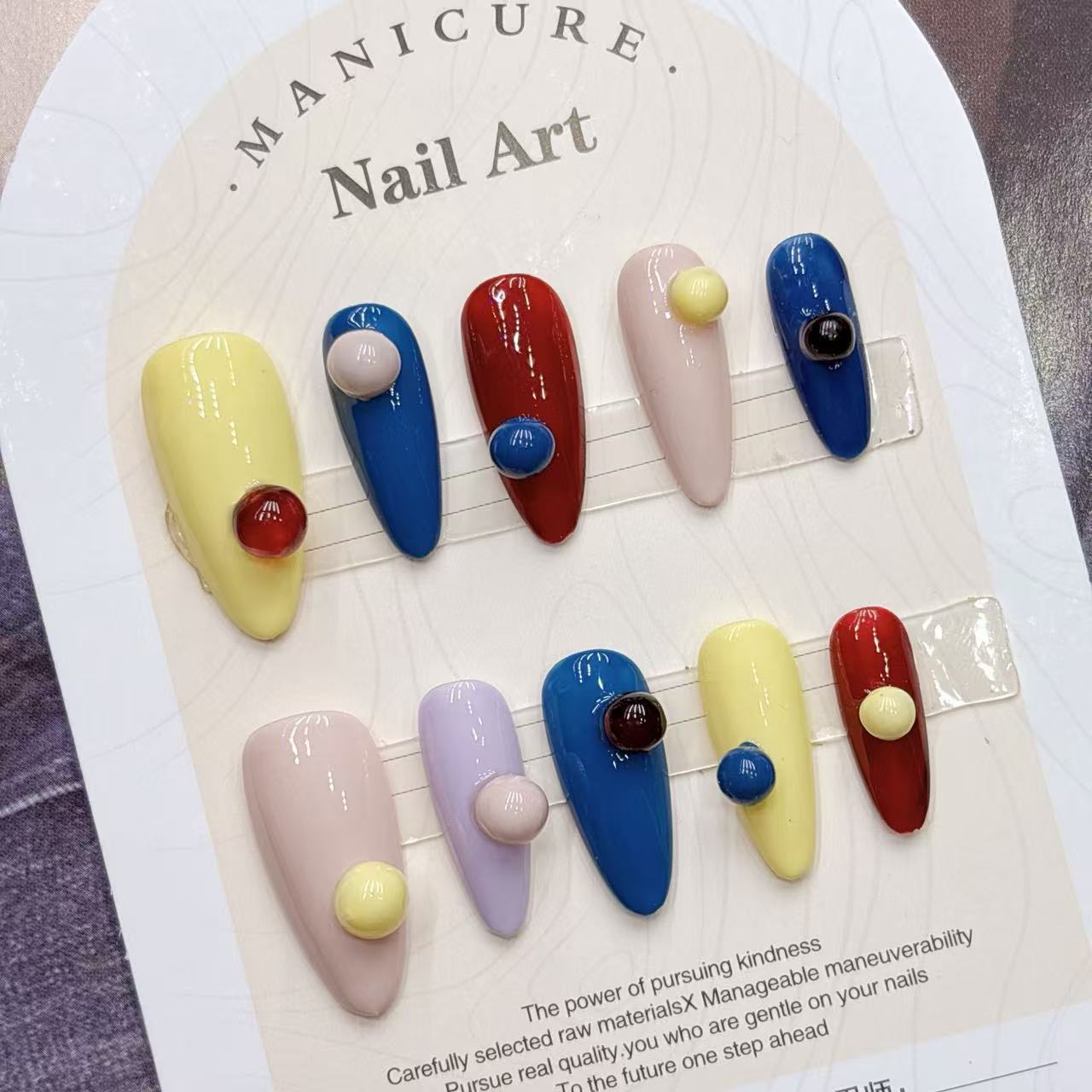 Unghie a pressione di fascia a - Nail Art Fake Nails recensione e prezzo