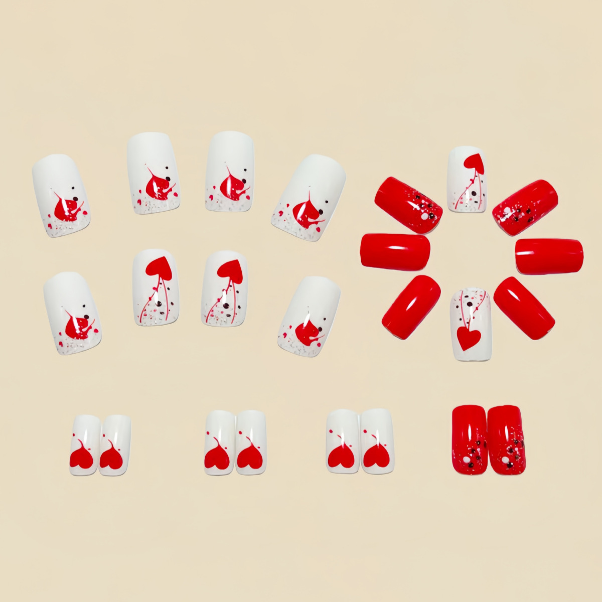 Unghie finte corte medie per d - Press On Nail Set recensione e prezzo
