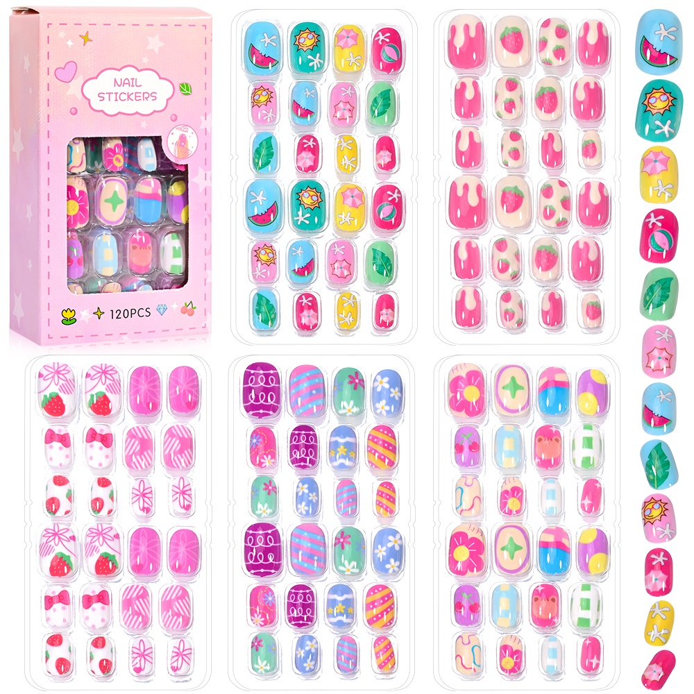 120 pezzi 5 set caramelle bamb - Nail Art Fake Nails recensione e prezzo