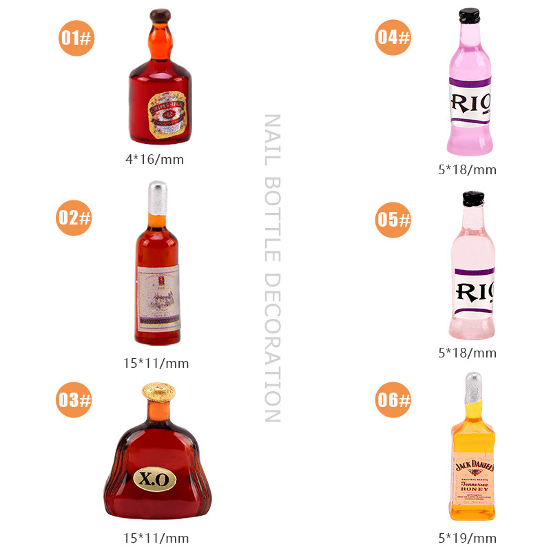 20 * pz Nuova Bottiglia di Vin - Nail Art Red Wine recensione e prezzo
