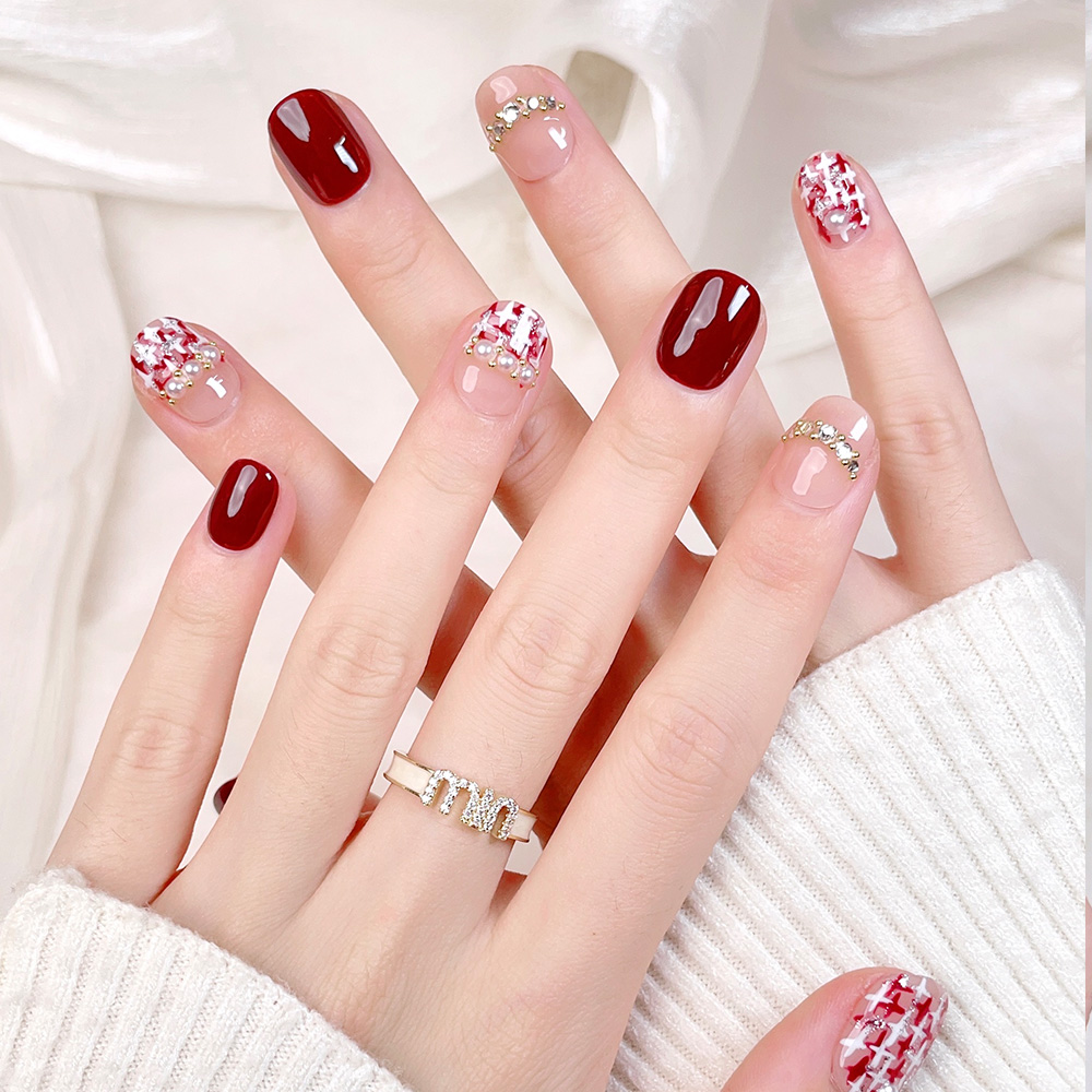 Kit di 10 Unghie Finte Corte Q - Nail Art Fake Nails recensione e prezzo