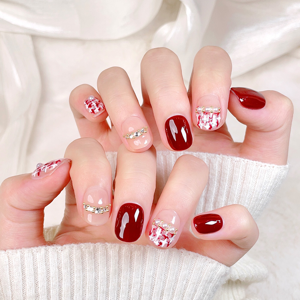 Kit di 10 Unghie Finte Corte Q - Nail Art Fake Nails recensione e prezzo