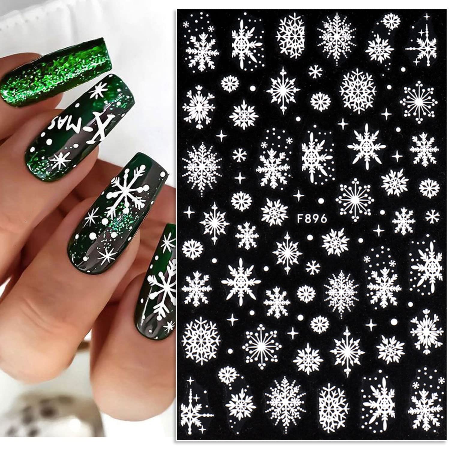 3D Snowflake Nail Art decalcom - Nail Art Xmas Design recensione e prezzo