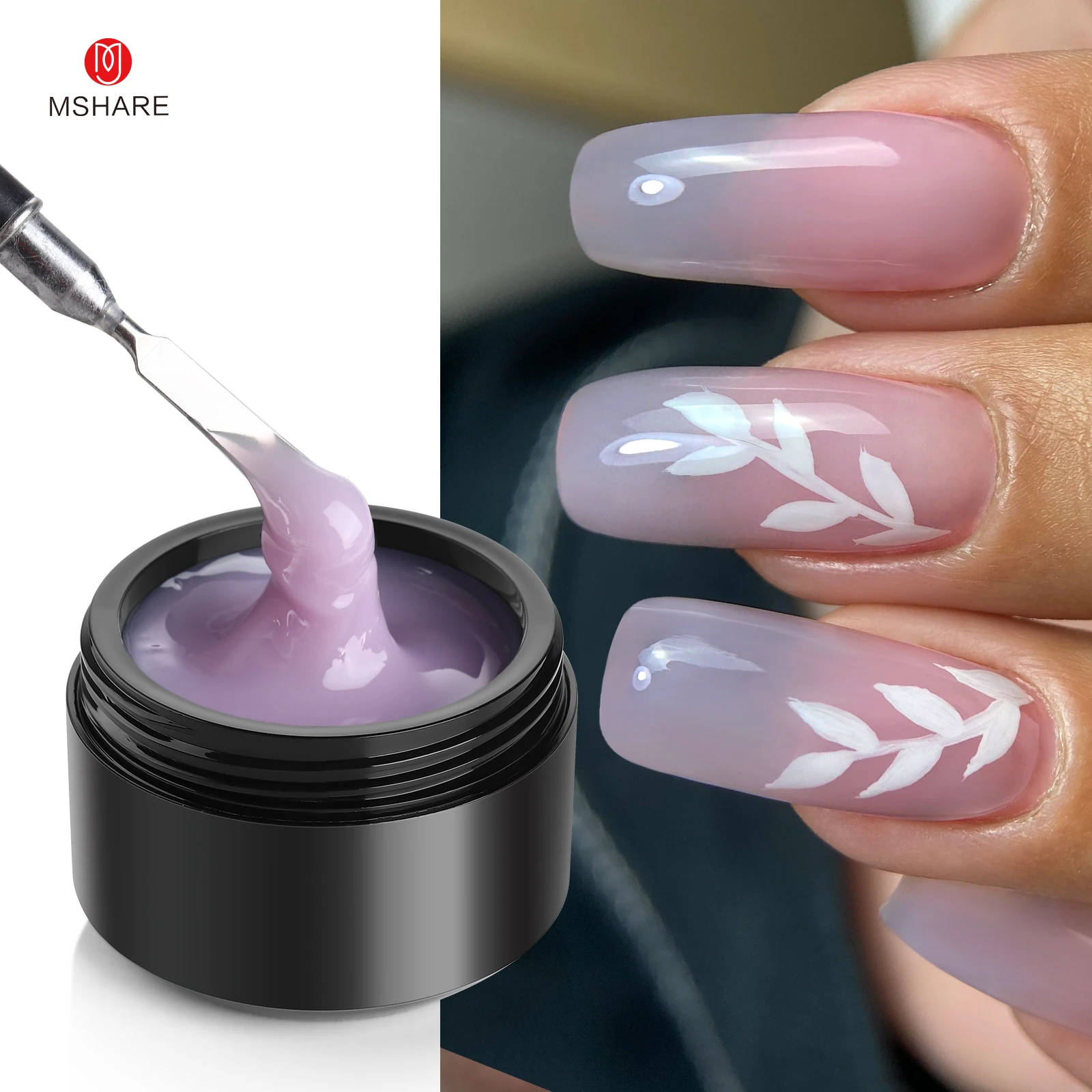 MSHARE Viola Lilla Builder Gel - Nail Art Lilac recensione e prezzo
