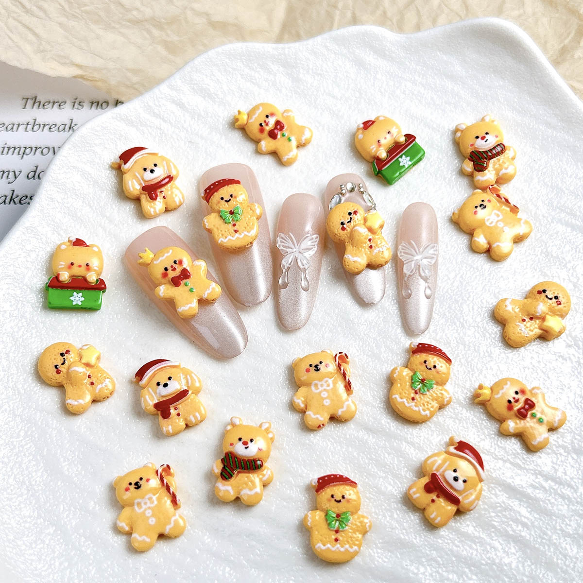 20 pz Kawaii Natale Gingerbrea - Nail Art For Men recensione e prezzo