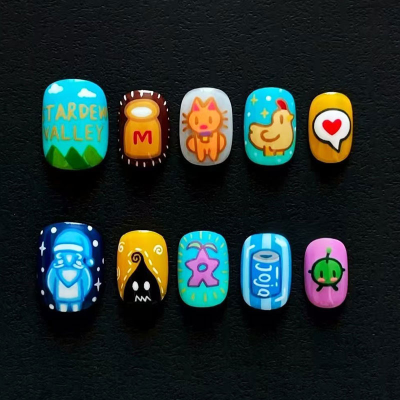 10 Pezzi di Unghie Finte Perso - Nail Art Oval recensione e prezzo