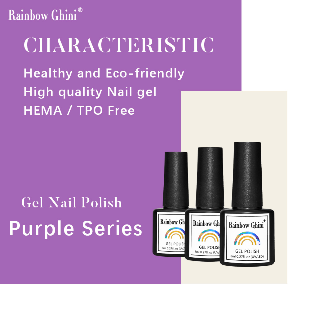 Rainbow Ghini 8ml Purple Serie - Nail Art Lilac recensione e prezzo